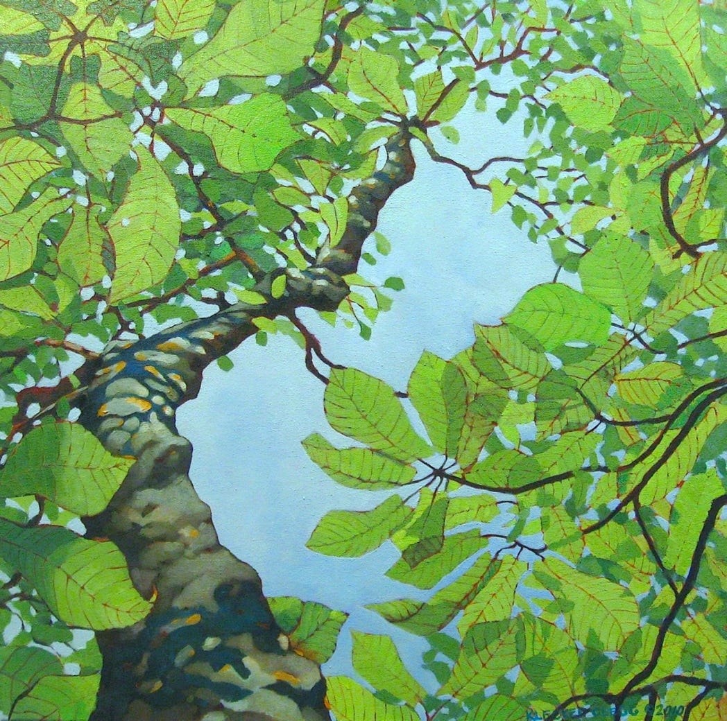 Mountain Magnolia oil painting
